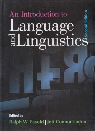 an introduction to language & linguistics